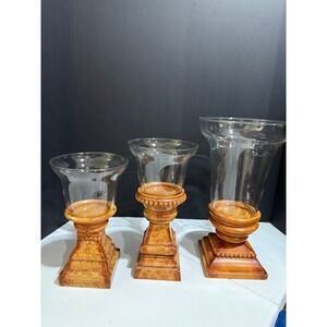 Southern Home Living Hurricane Candle Holders Set of 3